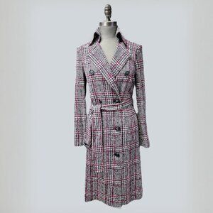 Iris Setlakwe Plaid Trench Coat